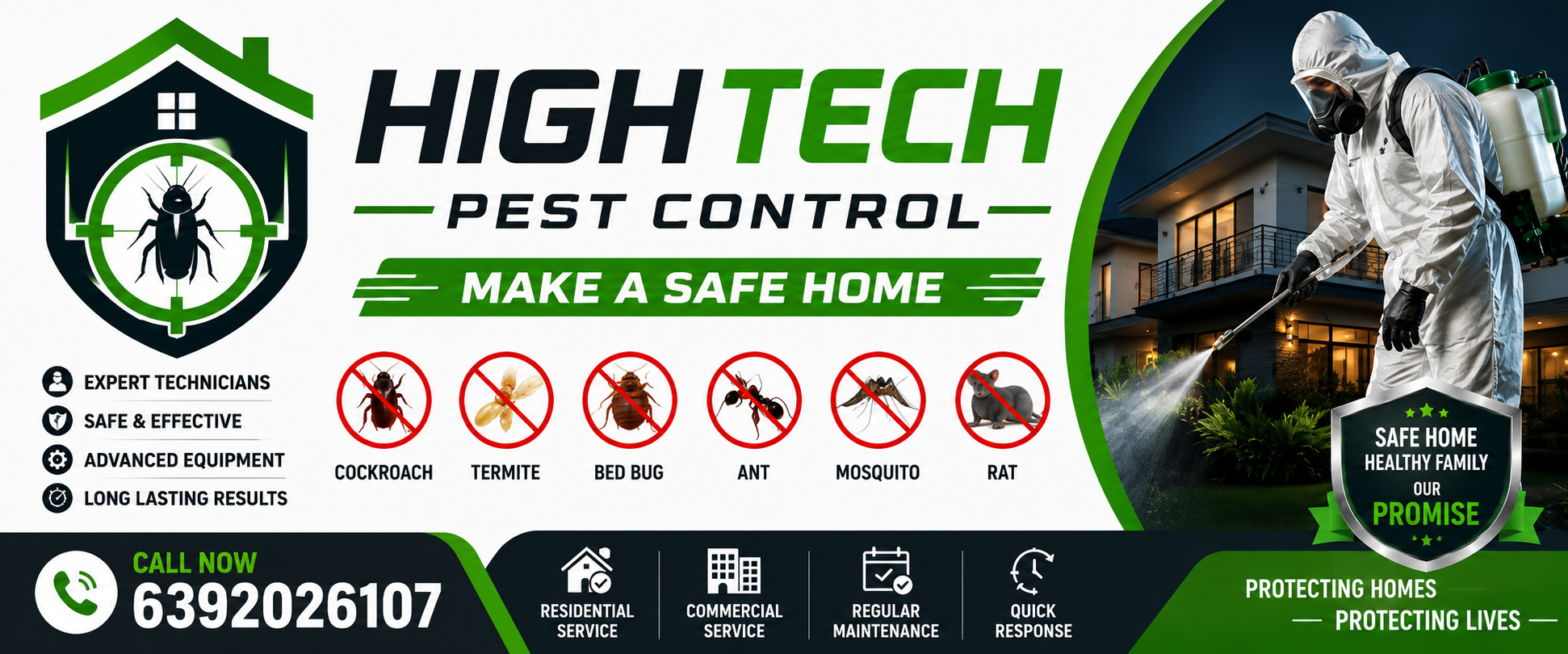 High Tech Pest Control Main Banner